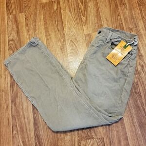 Abercrombie & Fitch Corduroy Pants Men 34x34‎ Khaki Vintage Boot Preppy New